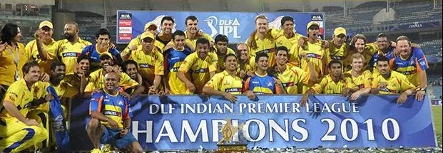 IPL 2010 Champions Chennai Super Kings